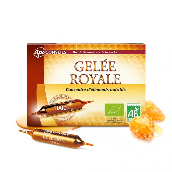Ampoules de gelée royale bio Cure Forme & Tonus PONROY
